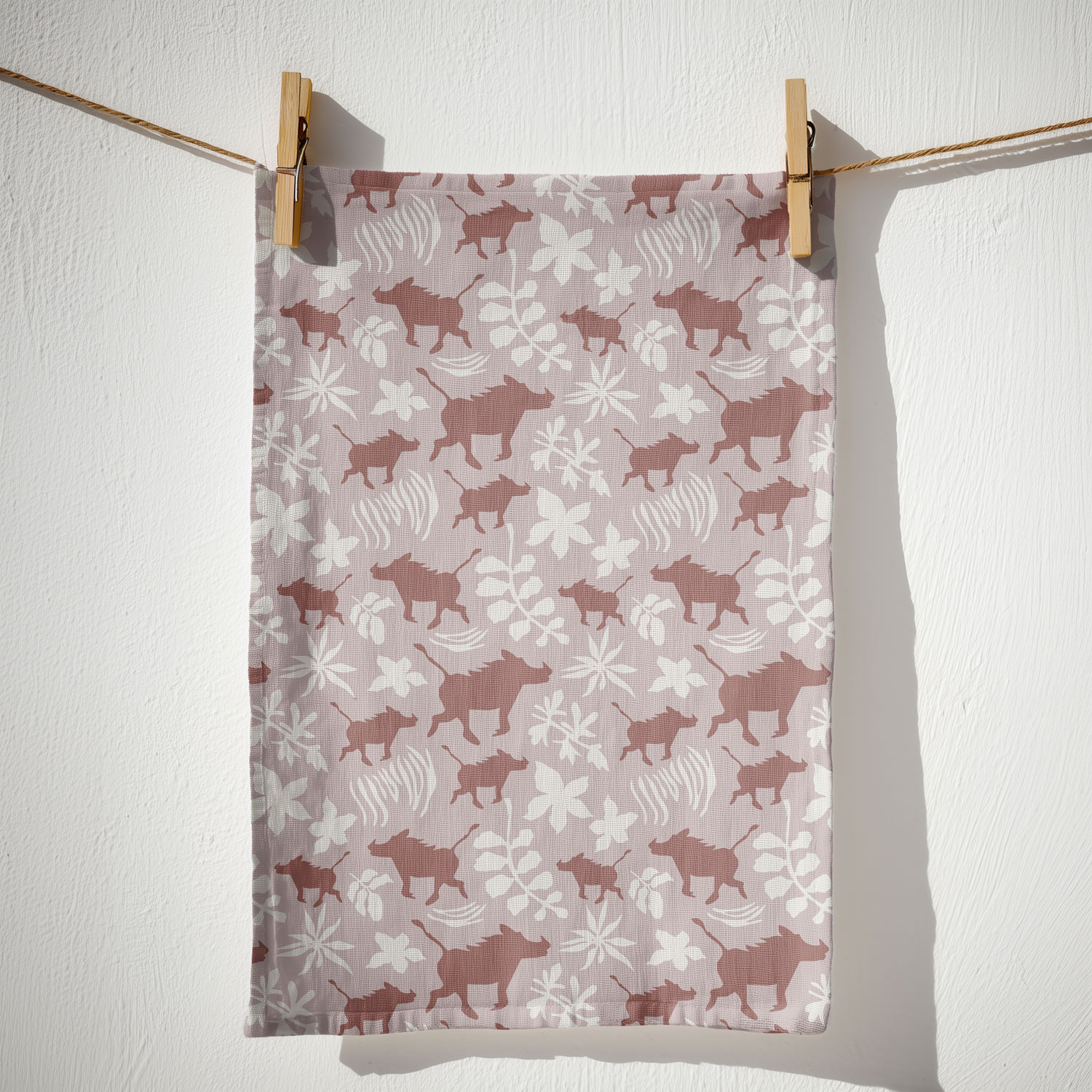 Warthog Tea Towel – Clay