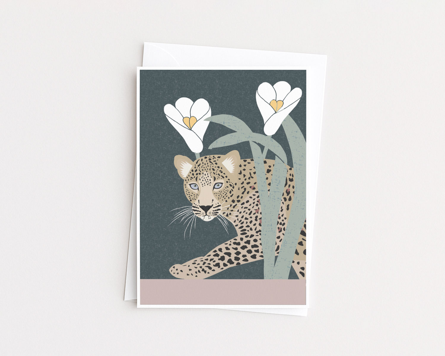 Leopard Blank Greeting Card